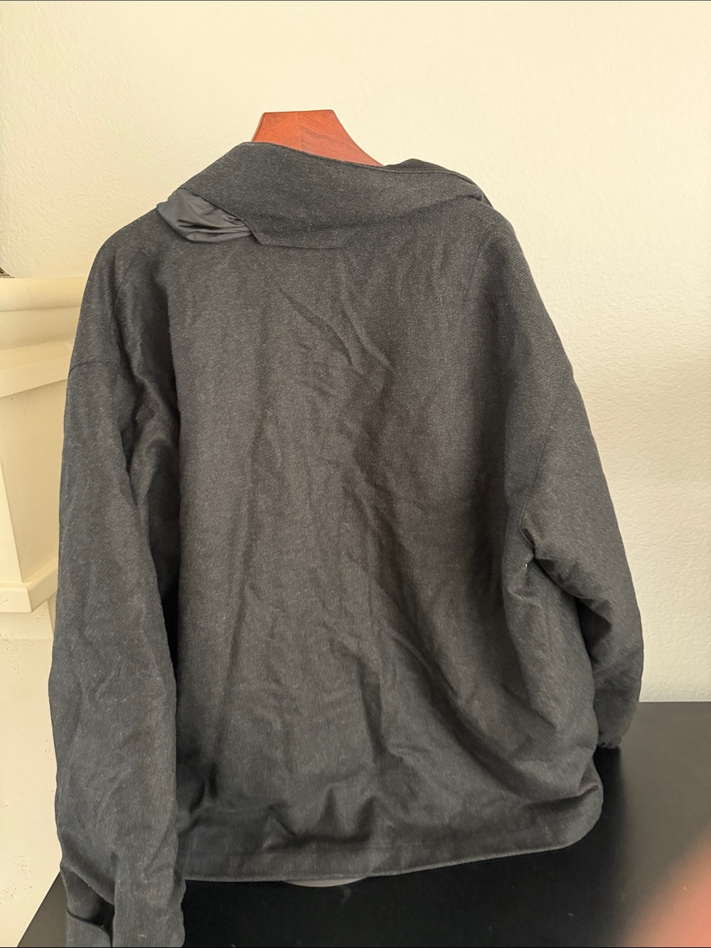 Giorgio Armani Men's Charcoal Jacket with Wool Cashmere Loro Piana Storm System - Picture 7 of 10